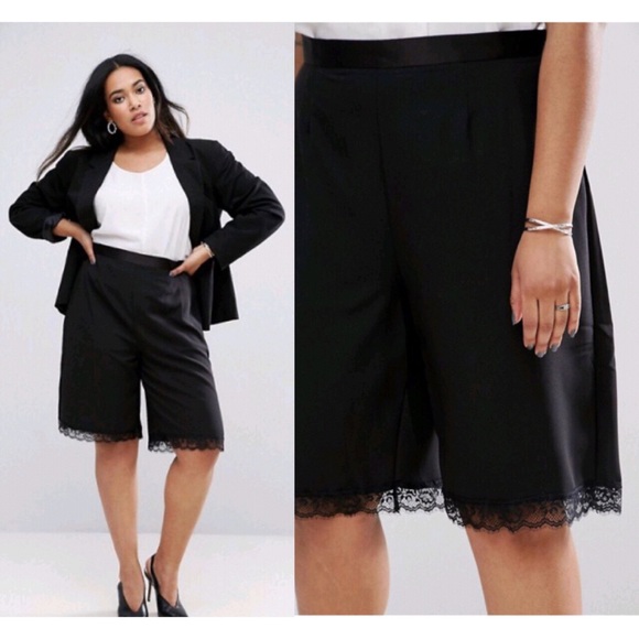 asos plus size shorts